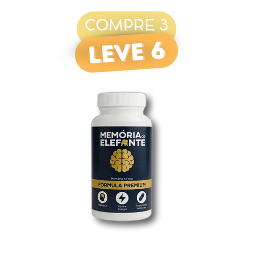 Memória De Elefante - Suplemento Natural - Promoção Exclusiva + Frete Grátis