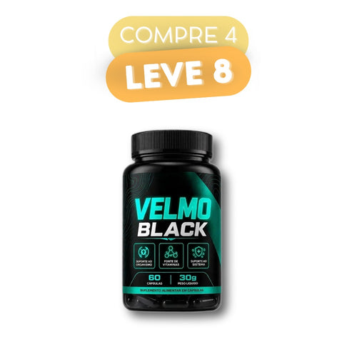 Velmo Black - Suplemento Natural - Promoção Exclusiva + Frete Grátis