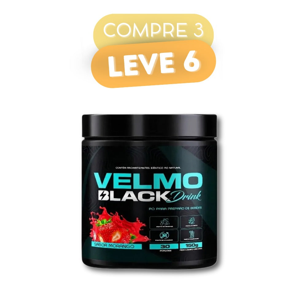 Velmo Black Drink - Suplemento Natural - Promoção Exclusiva + Frete Grátis